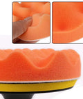 Close-up of Six Piece 3 Inch Imitation Wool Polishing Pad Kit With M10 Drill Adapter Buffing Attachment showcasing texture and detail.