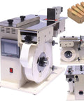 Tiuheyo Semi Auto 90 Degree Corner Labeling Machine For Transparent Round Stickers Precision Adhesive Sealer For Food Packaging Electronics And Printing Small Business Setup Super Easy with clear label roll visible.