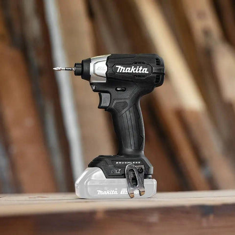 Ultra Compact 18V Brushless Cordless Impact Driver Tool Only, 5.25 Inch Body, Lightweight 2.6 Lb, close-up on table