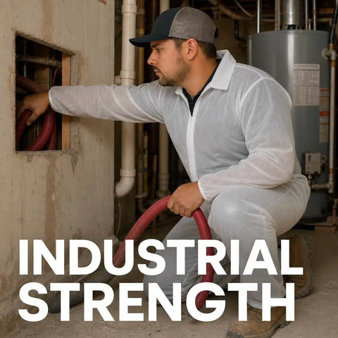 Kick Up Dust Without Breaking A Sweat With These Super Lightweight Disposable Coveralls And Breathable Paint Suit Solid Crawlspace Gear That Stays Cool Handles Messes Like A Champ All Day Long