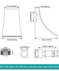 Dimensions diagram of Wall Mount Waterfall Bathroom Faucet With Single Handle In Brushed Nickel, Modern Tub And Sink Lavatory Faucet, Quiet Flow
