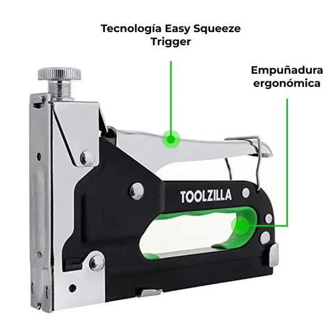 Heavy Duty Staple Gun Kit With Staples Pack For Fabric, Cable, And Wood Projects, DIY Friendly Pro Grade Tool, Easy Squeeze Mechanism