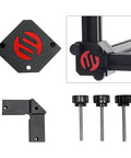 3D Printer Right Angle Tool And Corner Bracket For 2020 Aluminum Extrusion 20x20 6mm V Slot Profile Installation Ruler Anodized CNC All Metal With M3x30mm Hand Knob For Voron2.4