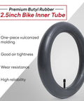 12.5 Inch Bike Inner Tube Fits Twelve And A Half By One Point Seven Five To Two Point Two Five Inch Schrader Valve AV32mm