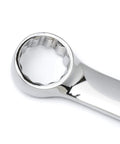 Close-up of 12-point wrench head from 30 Piece Long Pattern SAE And Metric Wrench Set With Racks