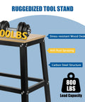 Built Like A Tank Heavy Duty Drill Press Stand With Smooth Moving Casters, 700 Pound Load Rating Heavy Gauge Steel Workshop Boss Station With Spacious Lower Shelf For Gear And Benchtop Machines.