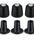 Matte Black Metal Shower Knob Set 3 Piece Replacement for Verve Tub and Shower Handle Hot Cold Diverter Knob 12 Point Broach Valve Stem