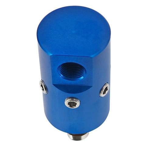 High Speed Rotary Joint 1116 670 463 Rotary Union For Deublin blue aluminum body with threaded ports