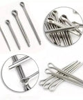 Two Piece Split Pins Kit Pro Grade Stainless Steel 304 U Pins For Mechanics And Cars Hairpin Split Cotter Pin Set Heavy Duty 340 Count