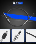 2 Inch Aftermarket Adjustable Steering Column Shift Linkage Kit For Easier Quick Shifts And Smoother Pedal Response Plug And Play Install Durable Aluminum Construction Easy Install Eliminates Transmission Wiring Hassles, cable and fittings