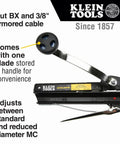 Armored And BX Cable Cutter 53725 That Cuts Up To Three Eighths Inch Armored Cable Including BX AC MC MCAP Greenfield