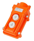 Heavy Duty Metal Rainproof Hoist Crane Push Button Switch With CoB-61 Pendant Control Station showing up and down toggle buttons.