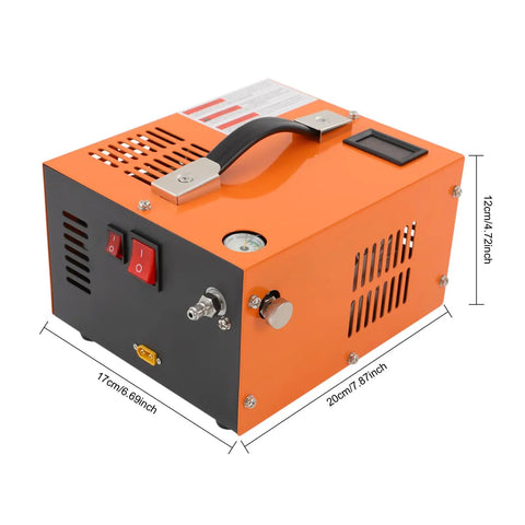 Portable PCP Air Compressor 4500 PSI Heavy Duty Tire Inflator With 110V Us Plug For Car Bike Motorcycle Paintball Tanks Fast Inflation Auto Shut Off Quiet Motor Home And Outdoor Pro Gear
