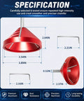 Built Tough 2 In 1 Pipe Deburring Reamer Tool For Pvc Cpvc Abs And Pe Tubing drill mounted specifications in red aluminum.
