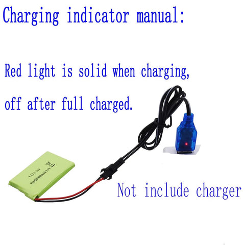 Two Pack 3.7V 600mAh Li-Ion Rechargeable Batteries With 2 USB Charger Cables For RC Dog Robot K9 Remote Control Toys