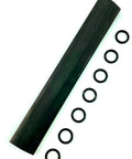 Pole Spear Shrink Grip Glue Lined 2 Pack Black Fits 3/8, 1/2 and 5/8 Inch Polespears 7 Inch Long Heat Shrink Tubing With 7 O Rings DIY Grip Kit