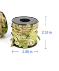 Natural Green Leaf Jute Twine Rope 2mm 3-Ply, 33 Feet Heavy Duty Hemp String For Hanging on spool with dimensions