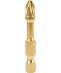 Makita B-60523 Impact Gold #2 Phillips 2-in power bit, gold finish