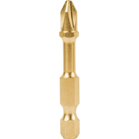 Makita B-60523 Impact Gold #2 Phillips 2-in power bit, gold finish
