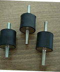Heavy Duty Round Rubber Vibration Damping Mounts Four Pack Rock Solid Anti Shock Isolation Pads for Air Compressors and Shop Engines.