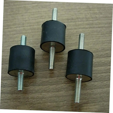 Heavy Duty Round Rubber Vibration Damping Mounts Four Pack Rock Solid Anti Shock Isolation Pads for Air Compressors and Shop Engines.