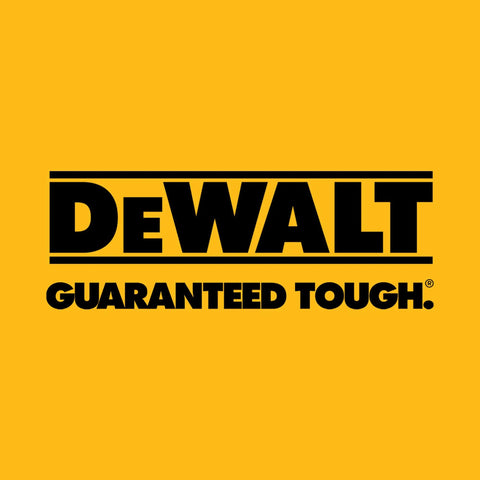 DeWALT logo with slogan "Guaranteed Tough."
