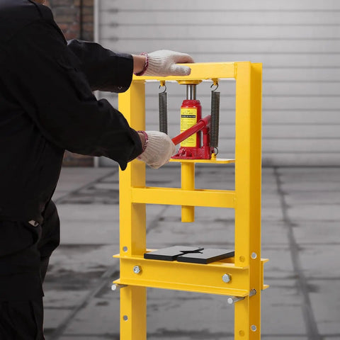 Beefy 6 Ton Hydraulic Press For Auto Repair And Metalworking 13000 Lbs Heavy Duty Bearing Press H Frame Shop Press With Adjustable
