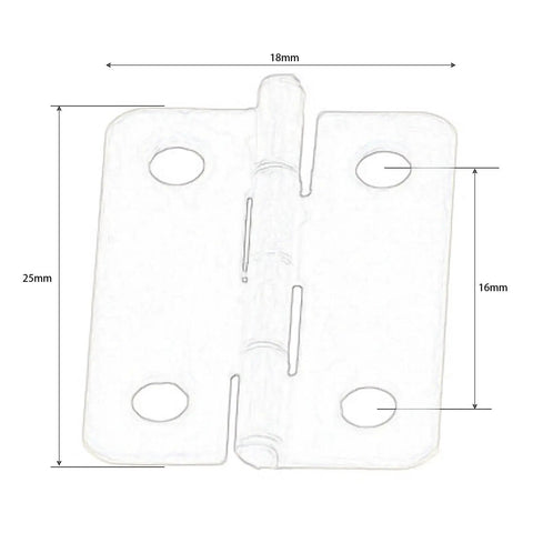 Top Shelf Vintage Cabinet Hinges For Wood Boxes And Doors 10 Pack Solid Metal Hardware with dimensions 25x18mm for easy installation.