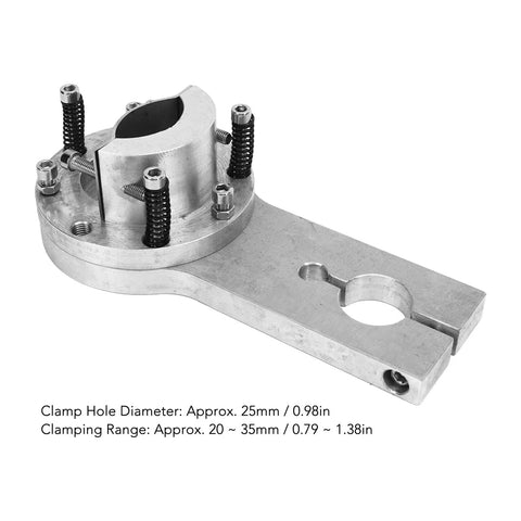 Gazaar Plasma Torch Clamp Holder 25Mm Anti Collision Fixture For Cnc Cutting Machine with a 25mm clamp, durable iron construction.