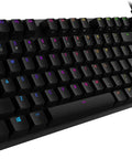 Elite Mechanical Gaming Keyboard Built For Precision With Smooth Brown Tactile Switches And Stunning Per Key RGB Backlighting close-up view.