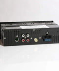 Rear view of Bluetooth Marine Receiver Stereo 12V Single DIN In Dash Boat Radio With Digital LCD, USB, SD, MP3, RCA, AM FM ports.