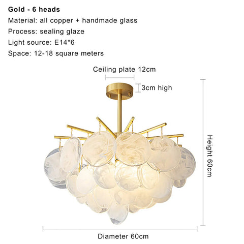 Showstopper Modern Luxury Crystal Rain Drop Chandelier Pendant Light Fixture with glass shell bead design and gold finish.