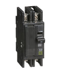 QOU230 30 Amp 120 To 240 Volt Miniature Circuit Breaker For Home Use, DIY Ready 2 Pole Protection, WGB Rated, black plastic casing
