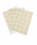 72 Pack Beige Felt Furniture Pads Self Adhesive Square Floor Protectors for Hardwood and Tile Quiet Glide Cushions in sheets