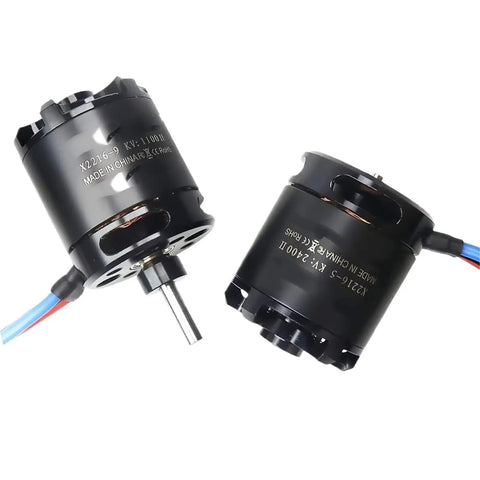 Pair of Outrunner Brushless Motors For RC Planes And Drones With KV Options 880KV 1250KV 1400KV 2400KV II, aluminum housing