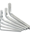 Six Piece Square Head Wrench Set L Shape Wrenches in Chrome Vanadium Steel for tightening and removing square screws includes sizes 3mm 4mm 5mm 6mm 7mm and 8mm durable pro grade kit built tough for quick fixes