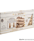 Knight Bus 3D Puzzle With 268 Pieces And 7.7 Inch Build Size Transformable Triple Decker Design, spring-powered wooden model kit box