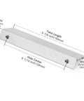 Dimensions of 10 Pack 5 Inch Brushed Nickel Cabinet Pulls Finger Pulls And Edge Pulls For Kitchen Cabinets And Bathroom Vanities