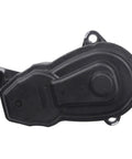 Top Shelf Parking Brake Actuator Replacement With No Sweat Install Setup Slick Connector Cable Fits Left Or Right Side Domestic And Import Cars Fully Tested For Rock Solid Stopping Power, top view of black electronic actuator.
