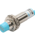 M12 Proximity Sensor With 4mm Sensing Distance, 10.5mm Cylindrical Body, NPN NO Output, 2m Cable, DC 6-36V, LJ12A3-4 close-up