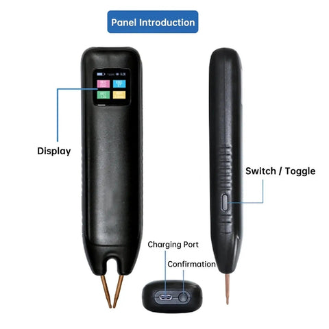 Handheld Spot Welder With Adjustable Power For DIY Projects, Portable Welding Tool With Digital Color Screen Display and controls