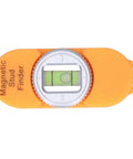 Jauarta Stud Finder with Builtin Level Gauge, Compact Design (Orange) showing a front view with a built-in level gauge.