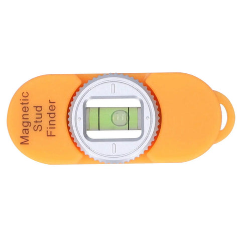 Jauarta Stud Finder with Builtin Level Gauge, Compact Design (Orange) showing a front view with a built-in level gauge.