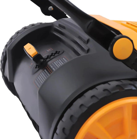 41 Inch Industrial Hand Push Floor Sweeper With Large 14 5 Gallon Trash Bin For Commercial Use Outdoor Walkway And Yard Cleaning Tool Adjustable Handle And Five Speed Settings