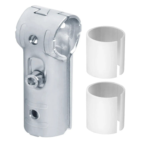 Heavy Duty 20 Sets Tee Pipe Clamp Connectors For 3/4 Inch EMT Conduit With PE Shim Adapters, Carbon Steel Electrogalvanized Finish