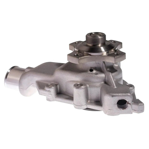 Side view of Water Pump Kit With Gasket For 4.0L I6 Jeep Grand Cherokee And Wrangler TJ 1999 2006 Replaces OE Specifications Includes Premium Gasket