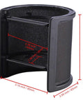 Mic Shock Mount With Pop Filter For 46mm To 51mm Condenser Microphones, showing anti vibration suspension clip dimensions