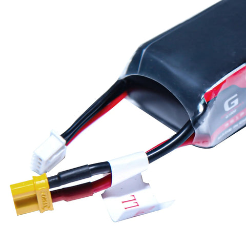 Drop In Replacement RC Helicopter Battery 11.4V 1000mAh 60C OSHM2365 connector close-up for M2 EVO MK2 V3 PRO helis