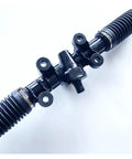 Bulletproof UTV Tie Rod End Replacement For HS500 And HS700 Side By Side Vehicles Rack And Pinion Steering Linkage close-up of black tie rod with ends
