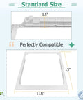 Dimensions of Upgraded Deli Drawer Hanger Without Glass Replacement For 15 Inch Wide Meat Drawer Shelf